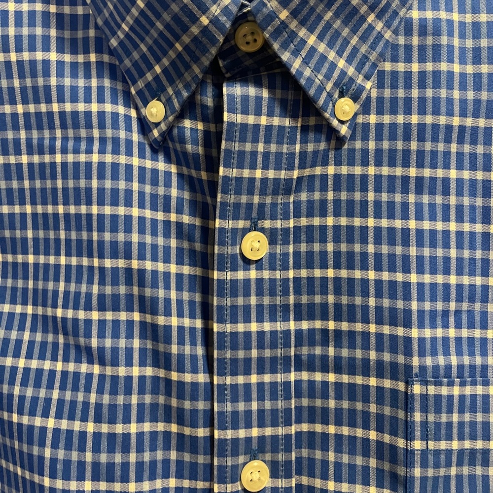 L.L. Bean Wrinkle Resistant Traditional Untucked Fit, Plaid Short Sleeve XXL-Reg - Picture 9 of 12